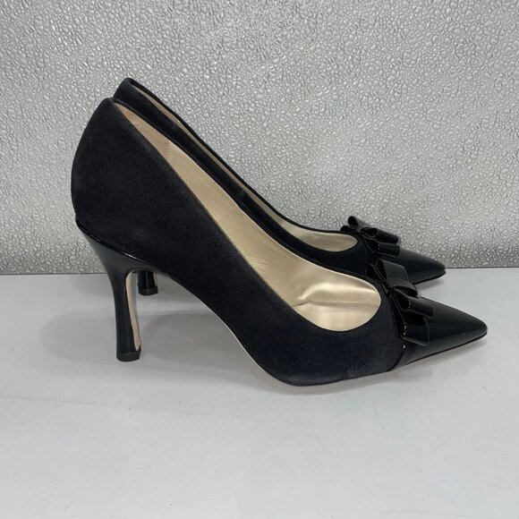 NEW CUSTOMMADE Awa Classic Suede Pumps – Black – Size 9.5 – New Without Box - Picture 6 of 8